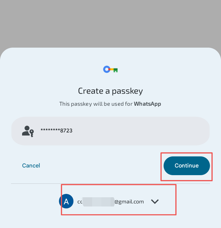 Whatsapp Passkey Feature 